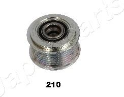 Japanparts RA-210 - Шкив генератора, муфта autospares.lv