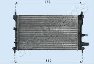 Japanparts RDA053060 - Радиатор, охлаждение двигателя autospares.lv