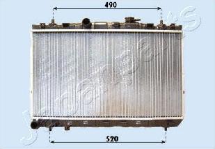 Japanparts RDA283099 - Радиатор, охлаждение двигателя autospares.lv