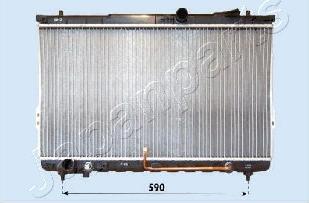 Japanparts RDA283090 - Радиатор, охлаждение двигателя autospares.lv