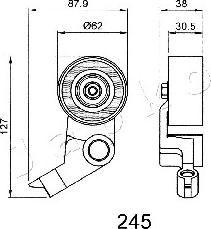 Japko 45245 - Натяжитель, ремень ГРМ autospares.lv