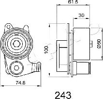 Japko 45243 - Натяжитель, ремень ГРМ autospares.lv