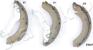 Japko 55516 - Комплект тормозных колодок, барабанные autospares.lv