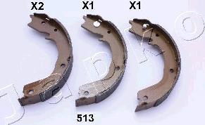 Japko 55513 - Комплект тормозов, ручник, парковка autospares.lv