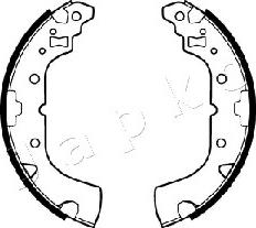 Japko 55523 - Комплект тормозных колодок, барабанные autospares.lv