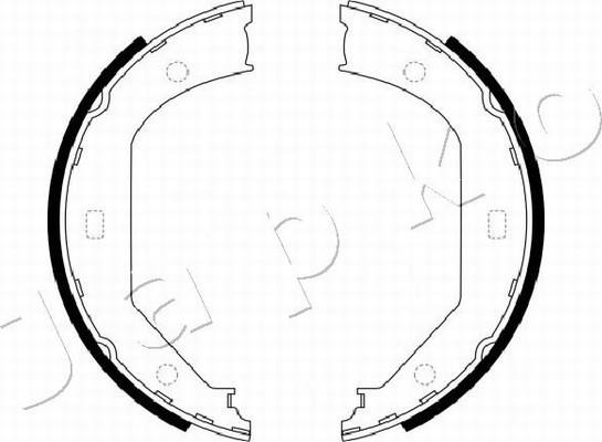 Japko 550102 - Комплект тормозов, ручник, парковка autospares.lv