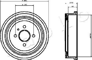 Japko 560404 - Тормозной барабан autospares.lv