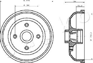 Japko 560406 - Тормозной барабан autospares.lv