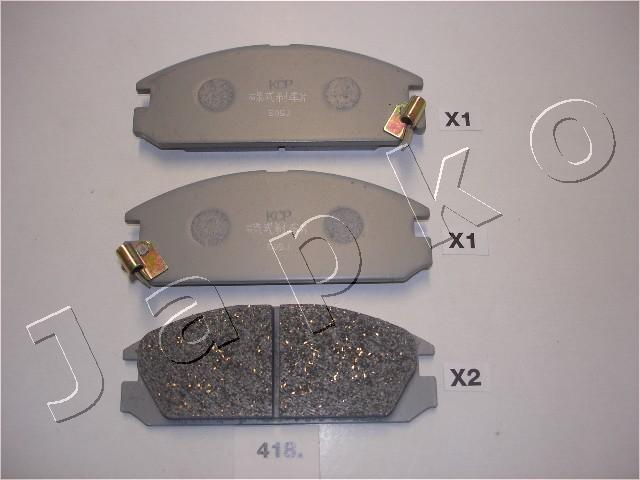 Japko 50418 - Тормозные колодки, дисковые, комплект autospares.lv