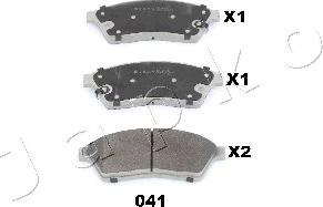 Japko 50041 - Тормозные колодки, дисковые, комплект autospares.lv