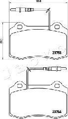 Japko 500651 - Тормозные колодки, дисковые, комплект autospares.lv