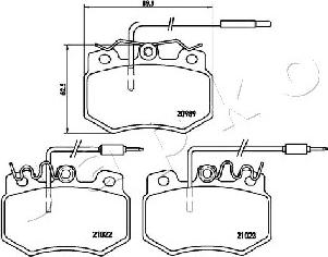 Japko 500605 - Тормозные колодки, дисковые, комплект autospares.lv