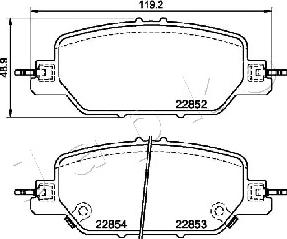 Japko 51416 - Тормозные колодки, дисковые, комплект autospares.lv