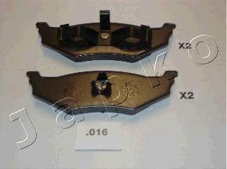 Japko 51016 - Тормозные колодки, дисковые, комплект autospares.lv