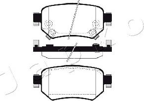 Japko 51319 - Тормозные колодки, дисковые, комплект autospares.lv