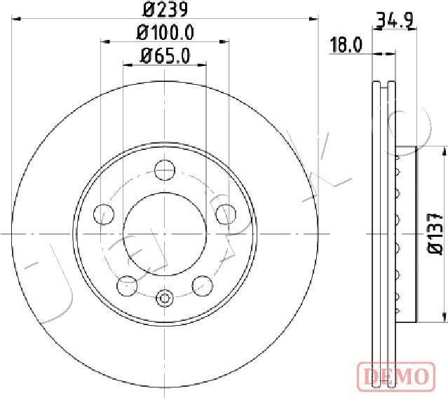 Japko 600945C - Тормозной диск autospares.lv