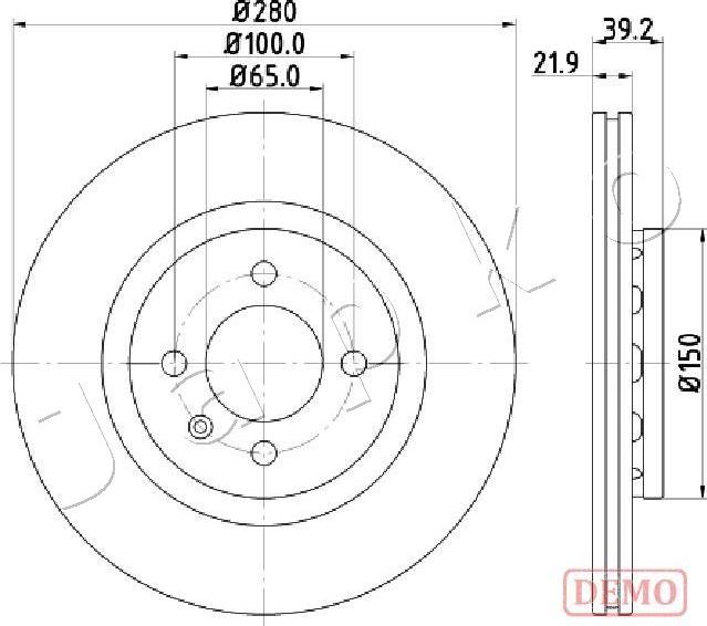 Japko 600940C - Тормозной диск autospares.lv