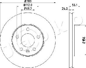 Japko 600958 - Тормозной диск autospares.lv