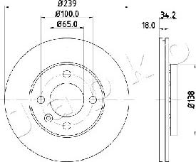 Japko 600952 - Тормозной диск autospares.lv