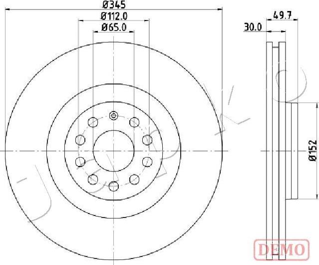 Japko 600908C - Тормозной диск autospares.lv