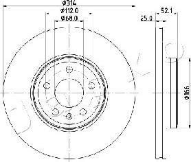 Japko 600916 - Тормозной диск autospares.lv