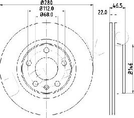 Japko 600911 - Тормозной диск autospares.lv