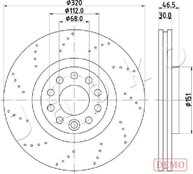 Japko 600913C - Тормозной диск autospares.lv