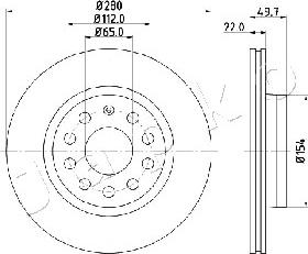 Japko 600934 - Тормозной диск autospares.lv