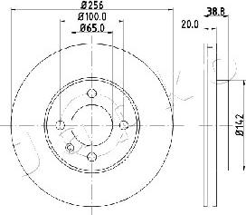 Japko 600935 - Тормозной диск autospares.lv