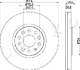 Japko 600933 - Тормозной диск autospares.lv