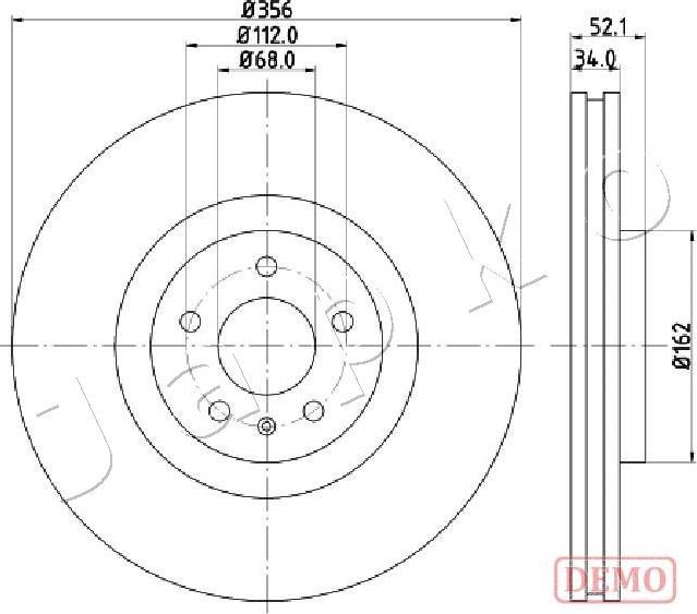 Japko 600929C - Тормозной диск autospares.lv