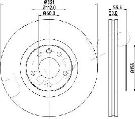 Japko 600926 - Тормозной диск autospares.lv