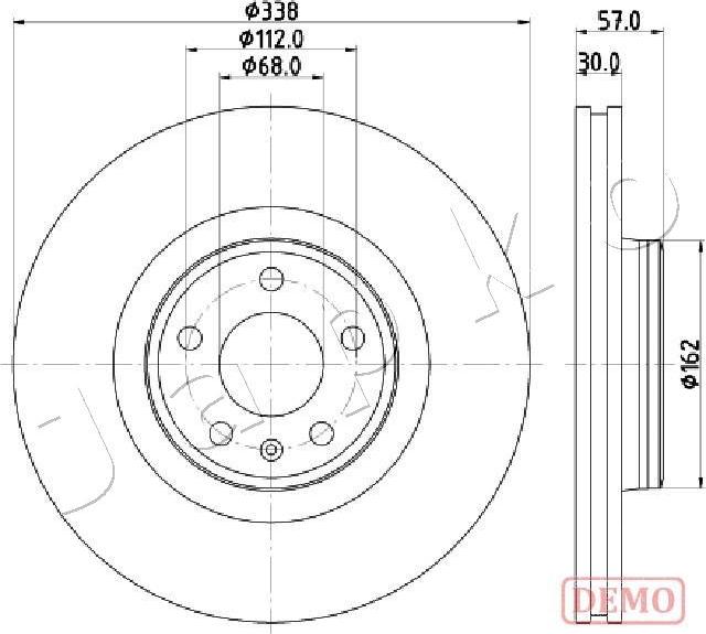 Japko 600920C - Тормозной диск autospares.lv