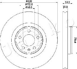 Japko 600920 - Тормозной диск autospares.lv