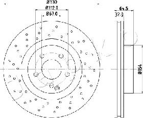 Japko 600541 - Тормозной диск autospares.lv