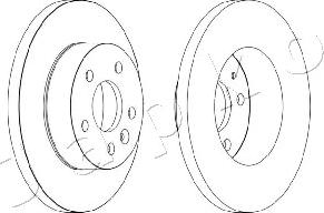 Japko 600565 - Тормозной диск autospares.lv