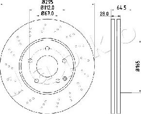 Japko 600519 - Тормозной диск autospares.lv