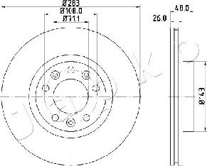 Japko 600634 - Тормозной диск autospares.lv