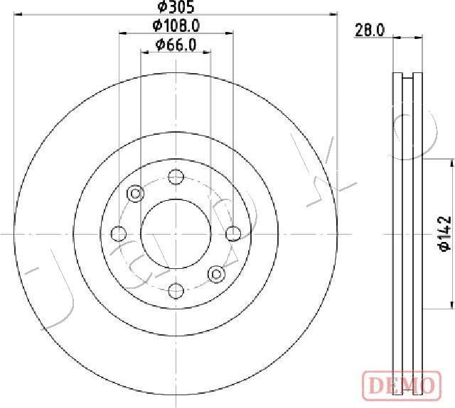 Japko 600631C - Тормозной диск autospares.lv