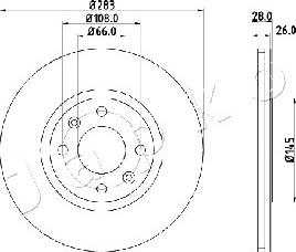 Japko 600627 - Тормозной диск autospares.lv