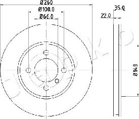 Japko 600158 - Тормозной диск autospares.lv