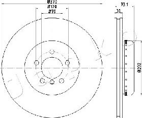 Japko 600116 - Тормозной диск autospares.lv