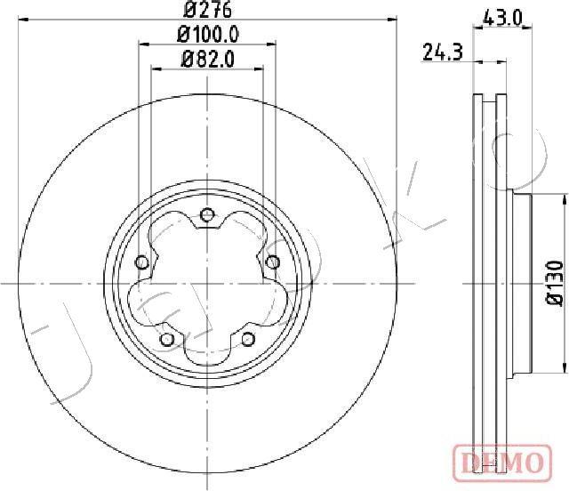 Japko 600356C - Тормозной диск autospares.lv