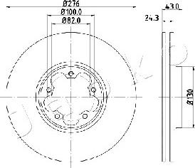 Japko 600356 - Тормозной диск autospares.lv