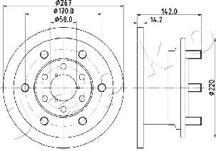 Japko 600254 - Тормозной диск autospares.lv