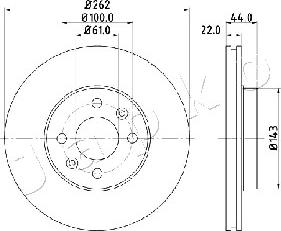 Japko 600709 - Тормозной диск autospares.lv