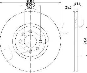 Japko 600705 - Тормозной диск autospares.lv