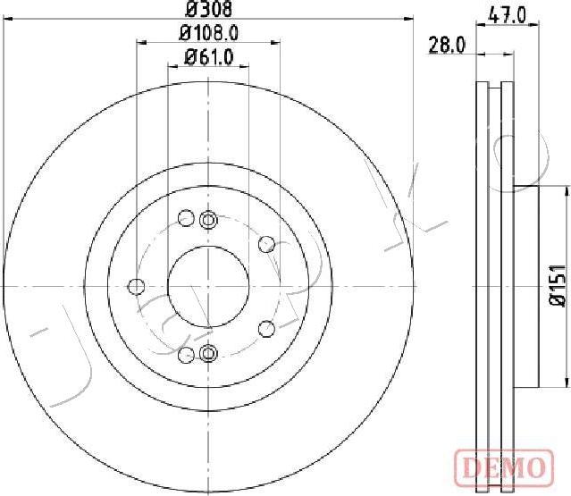 Japko 600703C - Тормозной диск autospares.lv