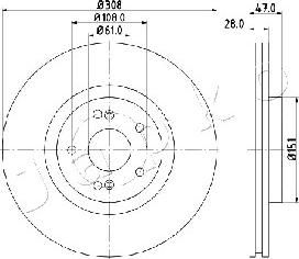 Japko 600703 - Тормозной диск autospares.lv