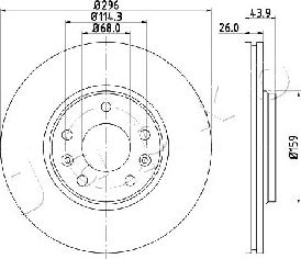 Japko 600707 - Тормозной диск autospares.lv